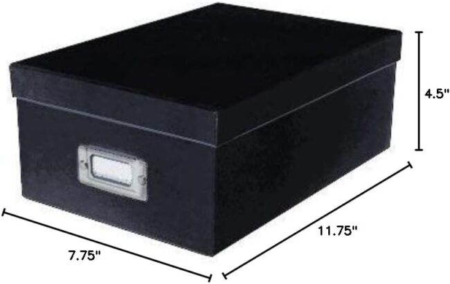 Photo Albums Photo Storage Box, Black - Image 2