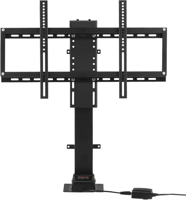 Motorized TV Lift Stroke Length 39.4 Inches Motorized TV Mount Fit for 32-70 Inch TV Lift with Remote Control Height Adjustable 28.74-68.11 Inch,Load Capacity 154 Lbs (32"-70"(1000mm) - Image 2