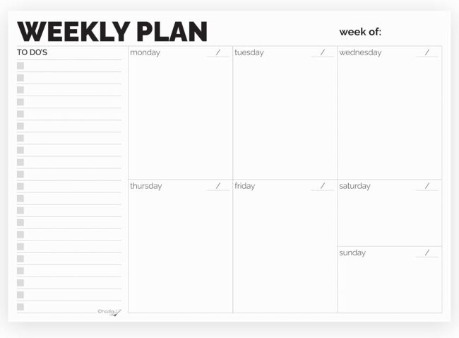 Weekly Planner Pad, Tear Off Undated Weekly Desk Planner Notepad, Weekly Calendar Planner, Weekly To Do List Planner, Work Planner Organizer, Schedule Planner, Weekly To Do List Notepad by