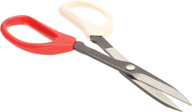 The  Plate Shears – Metal Elements – Heavy Duty Scissors – Made of Carbon Steel – 8 Inches/20.3mm Long, 1.75in/44.45mm Cutting Blades – Cuts Up to 20 Gauge Metal Sheet Stock