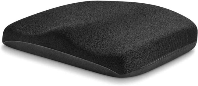 Memory Foam Seat Cushion, Office Soft Seat Cushion with Carry Handle, Washable Cover, Comfortable Coccyx Cushion for Home Office Chair Pad, Car Seat, Wheelchair -Black