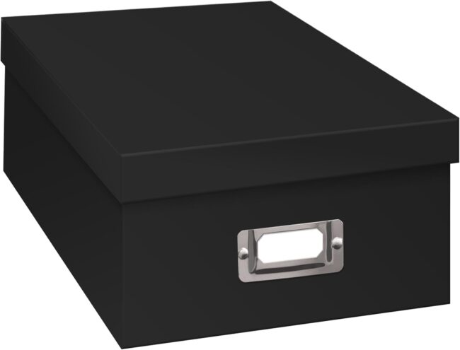 Photo Albums Photo Storage Box, Black