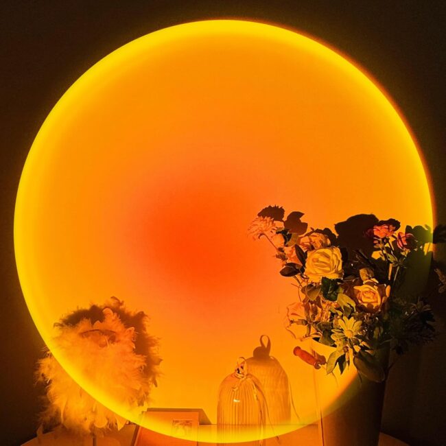 Sunset Lamp Projector,180 Degree Rotation Sun Projection Light Led Night Light Floor Lamp with USB Port,Sunset Lamps for Photography Party Bedroom Decor,Christmas Gifts for Women - Image 2