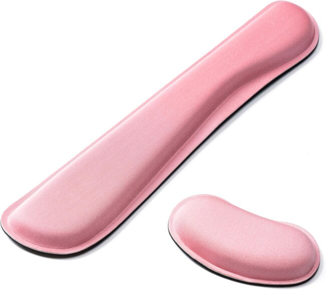 Keyboard Wrist Rest,Ergonomic Wrist Rest,Superfine Fabric and Gel Memory Foam Wrist Pad for Computer Keyboard for Easy Typing & Pain Relief, Suitable for Office, Family, Outdoor